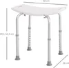 HOMCOM Siège de Douche réglable en Hauteur Tabouret de Voir les images du produit 5