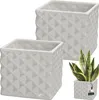 KOTARBAU® Set di 2 vasi da fiori in Vetroceramica smaltata Anteprima dell’immagine prodotto 1