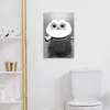 MuchoWow® - Leinwandbilder - WC - Toilettensitz - Lustig - Produktbild-Vorschau 3