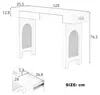 Tavolino Merax con presa di corrente, tavolino d'ingresso Anteprima dell’immagine prodotto 4