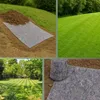 A collage of images showing the application and use of a lawn mat. Produktbild-Vorschau