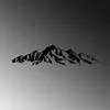 Wallity, Mountain - 285, Wanddeko, Schwarz, Metall, 16 x 68 Produktbild-Vorschau 5