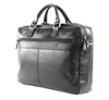 A black leather briefcase is shown against a white background. Produktbild-Vorschau