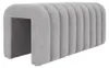 Sitzbank Sundo grau gepolstert 95x40x42 cm mit dekorativer Produktbild-Vorschau 5