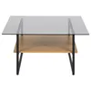 Selsey Beistelltisch HIDEKO - Couchtisch mit Glasplatte, Produktbild-Vorschau 2