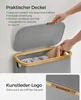 SONGMICS Wäschekorb mit Deckel, 65 L, herausnehmbarer Produktbild-Vorschau 4