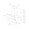 Maska odsysająca SHY-S 90 cm, czarna Podgląd zdjęcia produktu 2