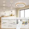 HOMCOM Deckenventilator mit Lampe und Fernbedienung, 6 Produktbild-Vorschau 8