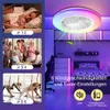 Ikodm Wentylator sufitowy z lampą LED Wentylator z Podgląd zdjęcia produktu 5