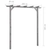 vidaXL Pergola de jardin Gris 200x40x205 cm Bois de pin Voir les images du produit 4