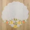 Tischdecke mit Stickerei, mit Blumen oder Schmetterlingen Produktbild-Vorschau 4