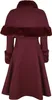 Hell Bunny Mantel Damen Capulet Coat rot XXL Produktbild-Vorschau 2