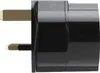 Intirilife 4x Steckdosen Adapter in SCHWARZ – 4er Set UK Produktbild-Vorschau 4