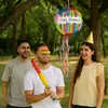Relaxdays Piñata voor een verjaardag, met stok en masker, Productafbeelding-voorbeeld 3