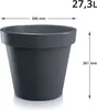 Prosperplast Blumentopf LOFLY Anthrazit 39 cm Produktbild-Vorschau 7