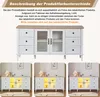 Merax Sideboard mit LED, Multifunktional Kommode mit 6 Produktbild-Vorschau 6