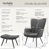 Fauteuil Hygge rembourré, ergonomique, charge maximale 150 Voir les images du produit 6