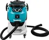 A teal and white canister vacuum cleaner with a black hose. Produktbild-Vorschau
