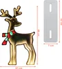 A lit-up reindeer decoration with dimensions indicated. Anteprima dell’immagine prodotto