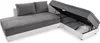Federkern Ecksofa Doppelbett Dauerschläfer Bettkasten Couch Produktbild-Vorschau 3
