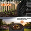 GARANTIA AIR-KING Composteur modulaire 1100 L, noir Voir les images du produit 5