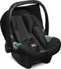 A black baby car seat with green accents, shown from a front-side angle against a white background. Anteprima dell’immagine prodotto