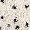 Dywan okrągły z długim włosiem - Grand Dots Kremowy/Czarny Podgląd zdjęcia produktu 4