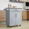HOMCOM Desserte de cuisine sur roulettes chariot de service Voir les images du produit 2