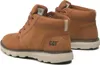A pair of brown Caterpillar boots are shown from a side-angle against a white background. Produktbild-Vorschau