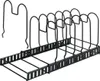 A black metal pot and pan organizer rack, shown from a slightly elevated angle. Anteprima dell’immagine prodotto