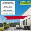 Sonnensegel Rechteck, 2x3m, rot, wasserabweisend Produktbild-Vorschau 8