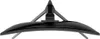 A top-down view of a curved computer monitor stand and the edge of the screen. Produktbild-Vorschau