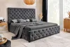 riess-ambiente Boxbett PARIS 180x200cm grau Samt mit Produktbild-Vorschau 1