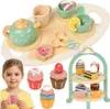 Kinder-Teeservice aus Holz mit Etagere, 15-teilig Produktbild-Vorschau 1