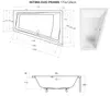 Badewanne INTIMA DUO RECHTS 170x125cm mit Füßen , mit Produktbild-Vorschau 4