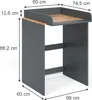 Waschmaschinenschrank Vicco Viktor Anthrazit/Goldkraft Produktbild-Vorschau 7