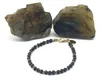 LAVISA Granat Edelstein Armband - 4mm Perlen - Echte Produktbild-Vorschau 3