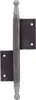 A single hinge with decorative finials on a white background. Produktbild-Vorschau