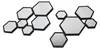 LOFT42 Hexa MultiWandspiegel - Hexagon - schwarz - 120x70cm Produktbild-Vorschau 3