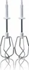 A pair of white and silver hand mixer attachments against a white background. Anteprima dell’immagine prodotto