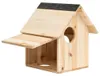 vidaXL Veveričí domček Jedľový masív 26x25x29 cm Náhľad obrázku produktu 7