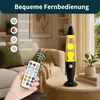 16 Farben Lava Lampe mit Fernbedienung LED 2W, Glas Produktbild-Vorschau 5