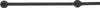 A black metal pipe railing mounted on a white background. Podgląd zdjęcia produktu