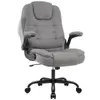 A gray office chair on a white background. Voir les images du produit