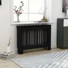 vidaXL Heizkörperverkleidung Schwarz 112x19x81,5 cm Produktbild-Vorschau 9
