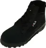 A black Fila high-top boot is shown against a white background. Voir les images du produit