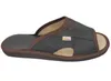 Pantofole da uomo in pelle Scarpe estive aperte Marrone Anteprima dell’immagine prodotto 5