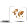 MuchoWow® Laptop Aufkleber Sticker Cover Weltkarte - Bronze Produktbild-Vorschau 1