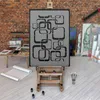 Geometrisch Große Malschablonen L 59x95 cm, Retro Produktbild-Vorschau 4