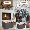 XXXL Holzkorb 100L Kaminholzkorb 60x40x40cm Filz mit Produktbild-Vorschau 5